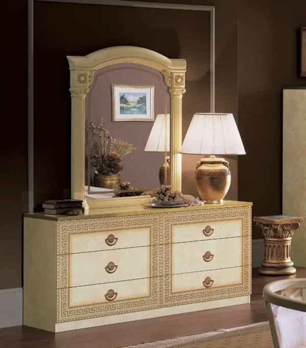 Camel Aida Ivory Italian Double Dresser