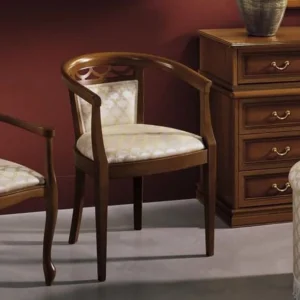 Camel Nostalgia Walnut Italian Bedroom Armchair