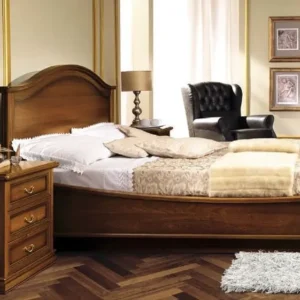 Camel Nostalgia Walnut Italian Gendarme 6ft Queen Size Bed