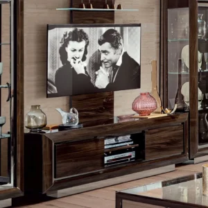 Modum Elite Patrician Walnut Italian 1 Door Vitrine