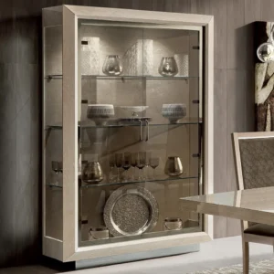 Modum Elite Sand Birch Italian 2 Door Vitrine