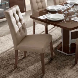 Modum Roma Walnut Italian Leather Vermont Dining Chair