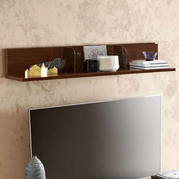 Modum Roma Walnut Italian Wall Shelf