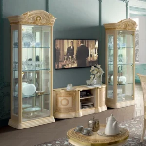 Camel Aida Ivory Italian 1 Door Vitrine