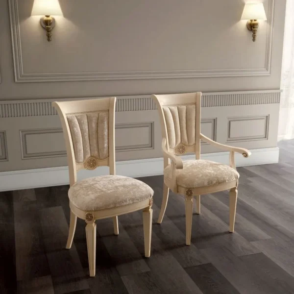 Camel Aida Ivory Italian Bedroom Chair