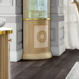 Camel Aida Ivory Italian Corner Cabinet