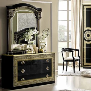 Camel Aida Black and Gold Italian Single Dresser