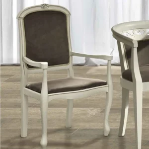 Camel Nostalgia Bianco Antico Italian Eco Leather Nabuk Armchair