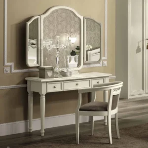 Camel Nostalgia Bianco Antico Italian 3 Drawer Dressing Table