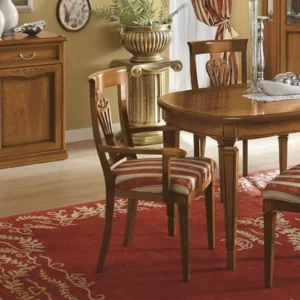 Camel Nostalgia Walnut Italian Dining Armchair