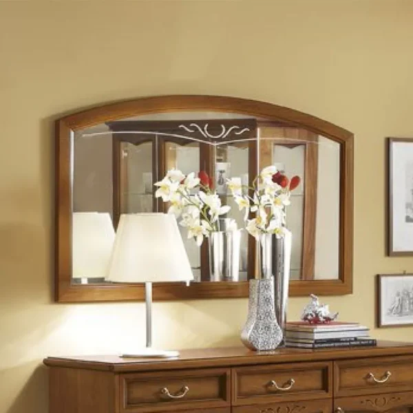 Camel Nostalgia Walnut Italian Wall Mirror