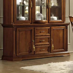 Camel Treviso Cherry Wood Italian Large Buffet Sideboard