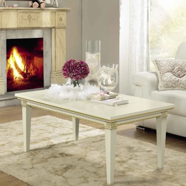 Camel Treviso White Ash Italian Coffee Table