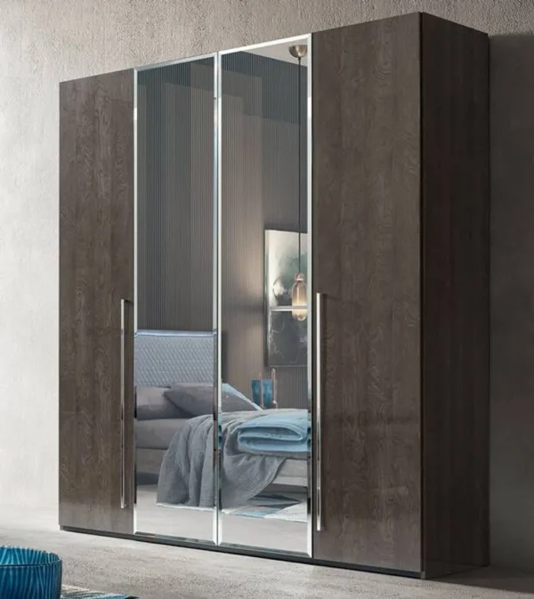 Modum Tekno Silver Birch Italian Wardrobe