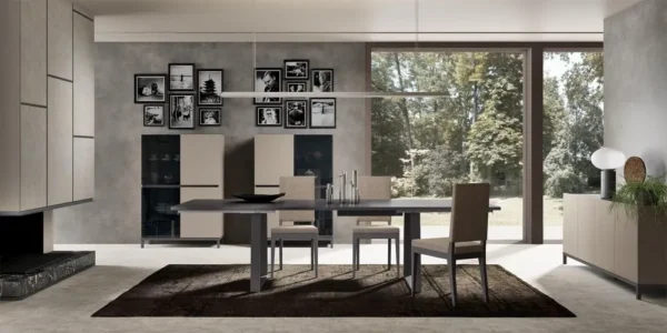 Status Kali Day Taupe Italian 6 Seater Extending Dining Table - 190cm - Image 2