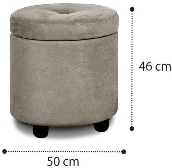 Modum Onda Italian Round Pouff - Image 2