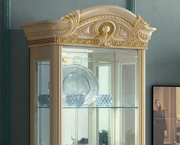 Camel Aida Ivory Italian 1 Door Vitrine - Image 2