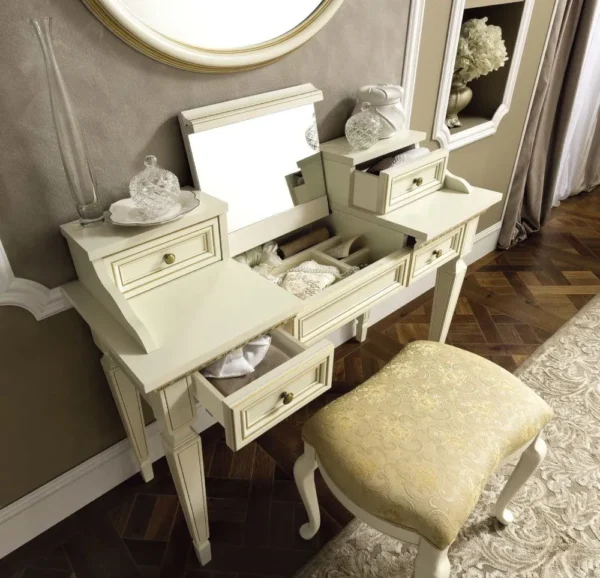 Camel Treviso White Ash Italian Dressing Table - Image 2