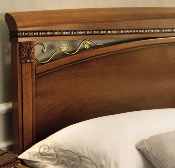 Camel Treviso Cherry Wood Italian 6ft Queen Size Bed - Image 2