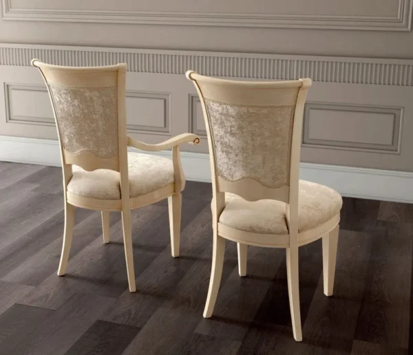 Camel Aida Ivory Italian Bedroom Chair - Image 2