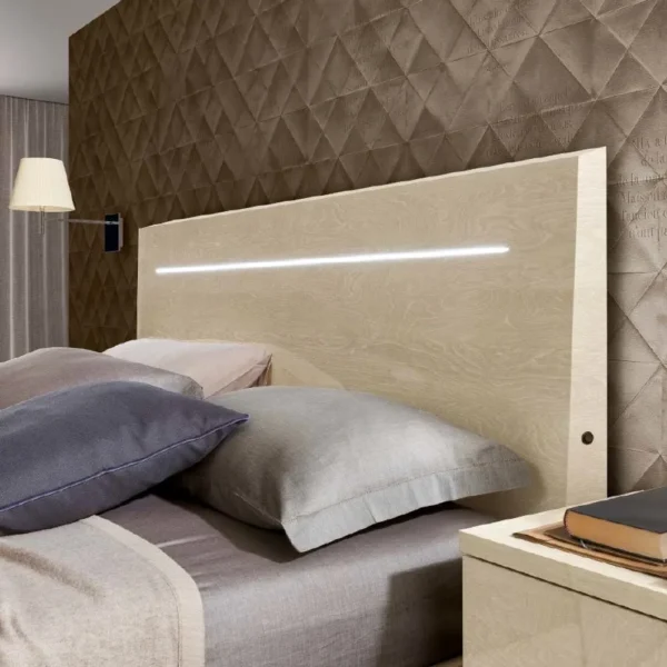 Modum Ambra Italian Sand Birch Bed - Sizes Available - Image 2