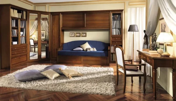 Camel Nostalgia Walnut Italian Armchair - Image 2