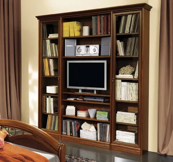 Camel Nostalgia Walnut Italian Bookshelf - Image 2