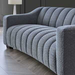 Aluxo Astoria 3 Seater Sofa in Iron Boucle Fabric