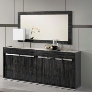 H2O Design Christine Grey Italian 4 Door Sideboard