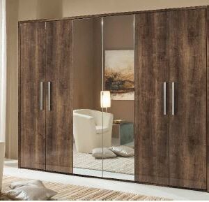 H2O Design Bella Rovere Monte Italian 6 Door Wardrobe