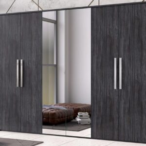 H2O Design Christine Grey Italian 6 Door Wardrobe