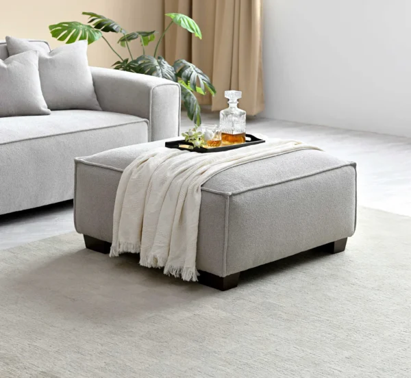 Aluxo Dakota 4 seater with Chaise in Pebble Boucle - Image 2