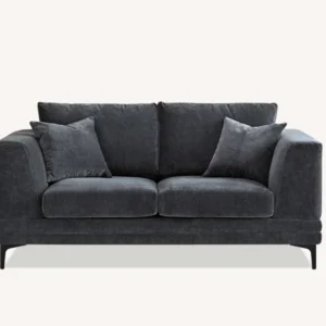 Aluxo Lenox Sofa Range in Steel Velvet
