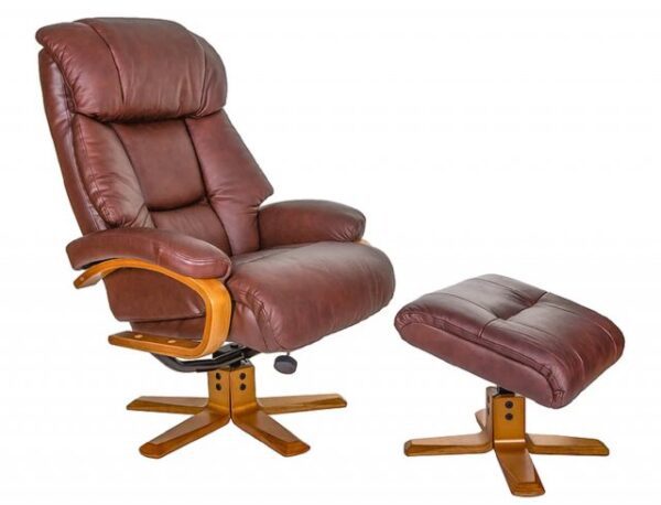 GFA Nice Swivel Recliner And Footstool