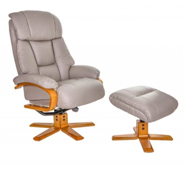 GFA Nice Swivel Recliner And Footstool - Image 2