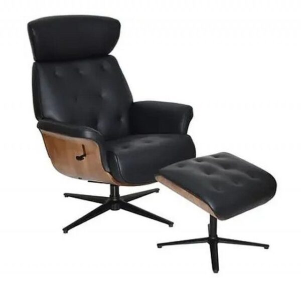 GFA Nordic Swivel Recliner & Footstool