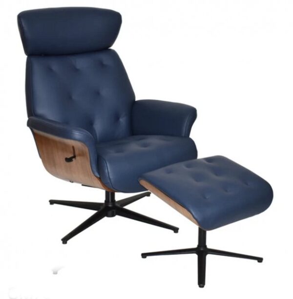 GFA Nordic Swivel Recliner & Footstool - Image 2