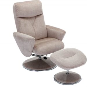 GFA Paddington Swivel Recliner & Footstool