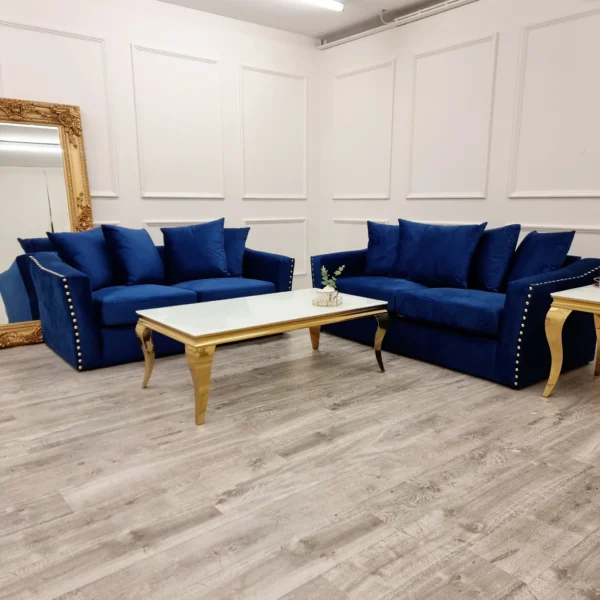 Lincoln 3 & 2 Seater Sofa with Scatter Back Cushion - Image 2