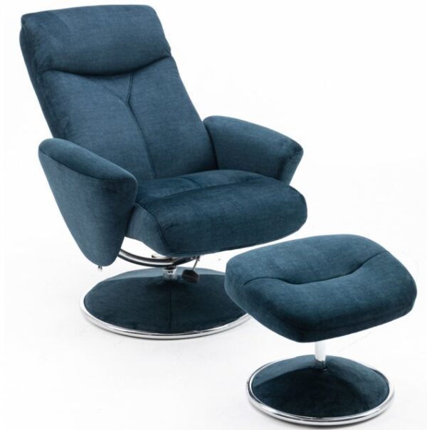 GFA Paddington Swivel Recliner & Footstool - Image 2