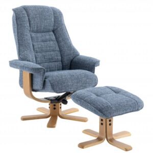 GFA Sardinia Swivel Recliner & Footstool