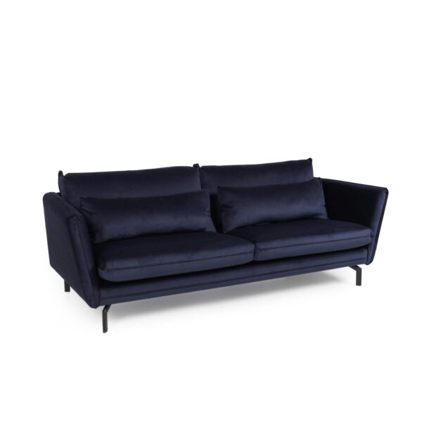 Elford Fabric Sofa 3S Navy - Image 2