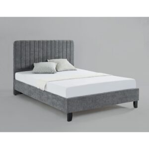 Livingstone Fabric Single Bed Grey