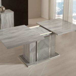 H2O Design Alexa Light Grey Italian Extending Dining Table Only