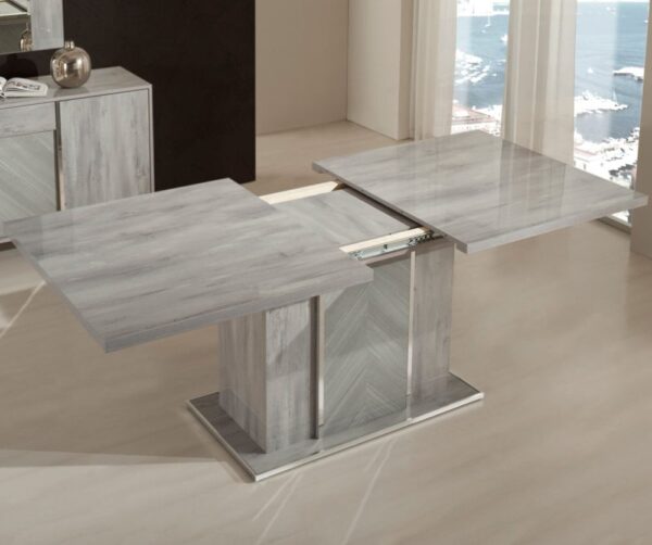 H2O Design Alexa Light Grey Italian Extending Dining Table Only