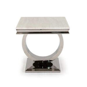 Vida Living Arianna Marble Top Lamp Table