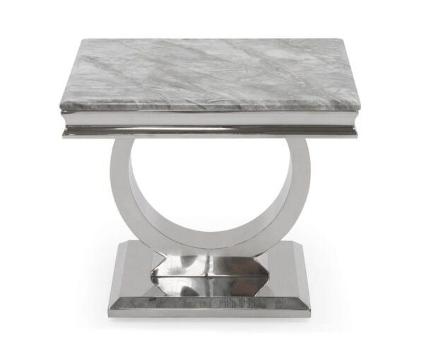 Vida Living Arianna Grey Low Lamp Table