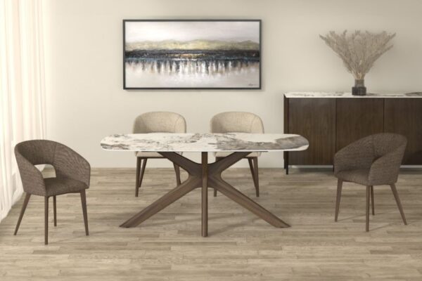 Vida Living Ariya Brown Rectangle Dining Table - Image 2