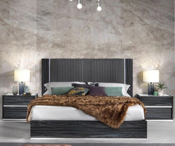 H2O Design Christine Grey Italian Bed Frame