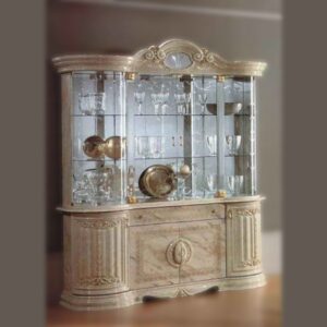Ben Company Betty Onyx Finish Italian 4 Door Vitrine
